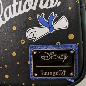 NWT loungefly Disney Black and Gold Stars Graduation Backpack Loungefly | Bags | Nwt Loungefly Disney Black And Gold Stars  main image 3
